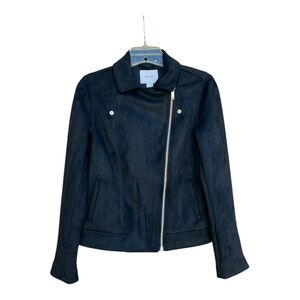 Old Navy Women’s Faux-Suede Black Moto Jacket NWT SZ XS